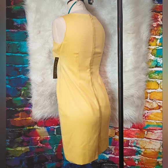 Anne Klein Yellow Jacket and Dress Suit New With Tags Size 4P - Picture 8 of 14